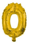  Arany Gold 0-ás szám fólia lufi 10 cm (PNN91558) - nasivegyi