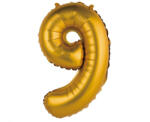  Arany Gold Matt 9-es mini szám fólia lufi 35 cm (MLG108965) - nasivegyi