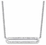 Victoria Ezüst színű fehér köves nyaklánc (VBNACA53345) - nasivegyi
