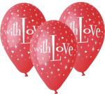  Szerelem With Love léggömb, lufi 5 db-os 12 inch (30 cm) (MLG302219) - nasivegyi