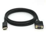 Equip Kábel - 119338 (DisplayPort to VGA, apa/apa, 2m) (119338)