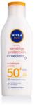 Nivea Sun Sensitive Immediate Protect Lotion SPF50+ vízálló fényvédő készítmény testre minden bőrtípus 200 ml