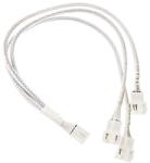 KOLINK Kábel 3-es PWM elosztó, 35cm, harisnyázott, Fehér