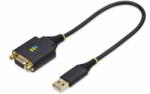 StarTech - 30 cm-es USB - null modem soros adapterkábel - 1P1FFCN-USB-SERIAL (1P1FFCN-USB-SERIAL)