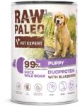 VetExpert Hrana Umeda pentru Caini VetExpert Raw Paleo Duoprotein Junior Rata si Mistret 400G (5902414212114)