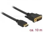 Delock HDMI - DVI 24+1 kétirányú kábel 10 m (DL85657) (DL85657)