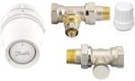 Danfoss radiátorszelep szett egyenes - RA-IN 1/2 szelep + Redia RA 015G3380 + RLV-S visszatérő (015G5332) (015G5332)