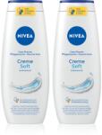 Nivea Creme Soft ápoló tusoló gél takarékos kiszerelés 2 x 500 ml