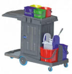 Hercules Classic takarító kocsi zárható, Préssel, 2x18L + 4x5L vödörrel, (DA503XSZADHCD953)