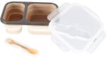 Zopa Silicone Lunch Box Large etetőszett Sand Beige 21x15 cm