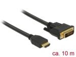 Delock 85657 video átalakító kábel 10 M HDMI A-típus (Standard) DVI Fekete (85657)