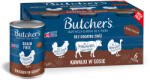 Butcher's 12x400g Butcher's Original's gabonamentes nedves kutyaeledel szószos mix 3 változattal