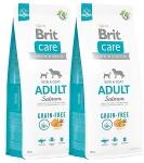 Brit Care Dog Grain Free Skin & Coat Adult Salmon 2x12kg
