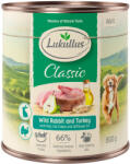 Lukullus 24x800g Lukullus Naturkost Adult vadnyúl & pulyka nedves kutyatáp