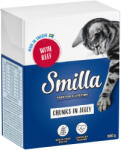 Smilla 24x380g Smilla falatkák aszpikban marha nedves macskatáp