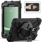 Gigapack Samsung Tab Active 5 WIFI GIGAPACK Defender műanyag telefonvédő ütésállóság, 360° + kézpánt, FEKETE (GP-158343) (GP-158343)