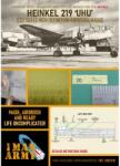 1MANARMY Airbrush maszkoló fólia 1/32 Revell Heinkel HE-219 UHU katonai repülőgép modellhez (1MA32DET015)