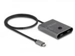 Delock USB 10 Gbps USB Type-C kapcsoló 2 az 1-ben Kétirányú 8K (DL11500) (DL11500)
