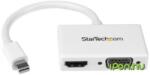 StarTech Mini DisplayPort VGA/D-Sub + HDMI Átalakító Fehér 10cm MDP2HDVGAW (MDP2HDVGAW)