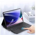 Dux Ducis Dux ducis tk bluetooth billentyűzet + touch pad, asztali tartó, qwerty, ceruza tartó, fekete, kompatibilis: Samsung Galaxy Tab S10 FE Plus LTE, SM-X620, / Galaxy Tab S10 FE Plus WIFI, SM-X626