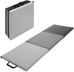 4Fizjo Összecsukható tornaszőnyeg, 4FIZJO, 3-részes, fizioterápiás gyakorlatokhoz, gimnasztikához, akrobatikához, PVC, 180 x 60 x 5 cm, szürke (P-5907739319692)