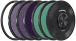 FREEWELL 5 db mágneses szűrő készlet, M2 sorozat, ND8/ND64/ND1000/CPL/UV, 77 mm, többszínű