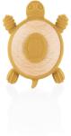 Zopa Silicone Wooden Teether Turtle rágóka 0 m+ Mustard Yellow
