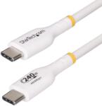 StarTech USB 2.0 Type C Összekötő Fehér 3m USB2EPR3MW (USB2EPR3MW)