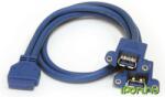 StarTech 2 portos USB 3.0 csavarozható kivezetés 0.5m (USB3SPNLAFHD)