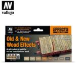 Vallejo Effects Color Old & New Wood Effects festék készlet 8x 17ml (VAL71187)