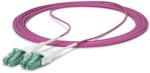 StarTech Fiber Optic LC/UPC Összekötő Lila 50m OM4RLCLC50M (OM4RLCLC50M)