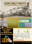 1MANARMY Airbrush maszkoló fólia 1/32 Focke Wulf 190 D9 katonai repülőgép modellhez (1MA32DET026)