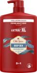 Old Spice Deep Sea Tusfürdő és sampon 3 az 1-ben, hajra és arcra, 1000 ml