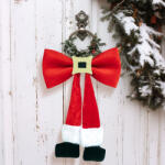 Family Collection Karácsonyi dísz - masni, glitteres övcsattal - 25 x 40 cm (58949) - tipparuhaz