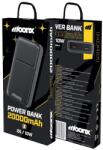MoonX power bank MP01 2A 10W 2xUSB 20000mAh black