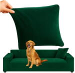 Smartech Bársony rugalmas kanapéhuzat 190-230 cm, Vízálló + párnahuzat, Zöld (STH-536)