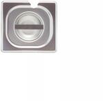 B. PRO GN fedél 18/10 rozsdamentes acélból, süllyesztett markolattal, GN: 1/3