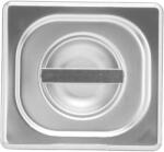 B. PRO Fedő a GN 1/6 gasztroedényhez, rozsdamentes, Blanco