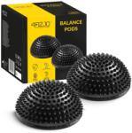 4Fizjo 2 érzékelő félgömb készlet egyensúlygyakorlatokhoz, 4FIZJO, fülekkel, érzékelő, PVC, 16 cm, fekete (P-5907739310484)
