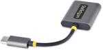 StarTech USB 2.0 Type C Jack Átalakító Szürke 11cm USBC-AUDIO-SPLITTER (USBC-AUDIO-SPLITTER)