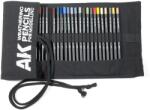 AK Interactive Weathering Pencils for modelling antikoló ceruza készlet textil táskában 37 darabos (AK10048)