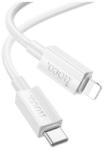 hoco. x107 adatkábel, type-c - lightning, 27w, pd gyorstöltő, 100cm, fehér (X107_W)