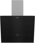 Beko BHCA67841BBHSI dekoratív beépített páraelszívó, 445 mc/h abszorpciós teljesítmény, Hob2Hood csatlakoztathatóság, LED világítás, Érintésvezérlés, Automatikus lekapcsolás, A++energiaosztály, Fekete üveg