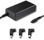 Qoltec Speciális tápegység HP 65W-hoz | 3 csatlakozó | + tápkábel (51758)