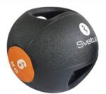 Sveltus fogantyús medicinlabda, tömör, gumi borítással, 6 kg
