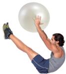  Fit Ball Ø 65 cm, gyöngyház fehér