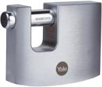 YALE Y124B/60/110/1 Téglalap alakú lakat, Krómozott sárgaréz, 60 mm, 10 mm, Ezüst (Y124B/60/110/1)