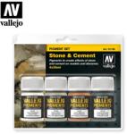 Vallejo Stone and Cement Pigment Set kő és cement festék pigment készlet 4x 35ml (VAL73192)