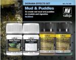 Vallejo Diorama Effects Set Mud and Puddles sár és tócsa effekt készlet 4x 35ml (VAL73189)