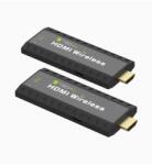 TECHLY HDMI vezetéknélküli extender, kompakt, 50 méter, Full HD